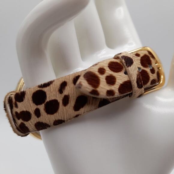 Chico's Animal Print Black Face Watch, Calf Skin Band, Needs Battery, 9 1/2 Inch - Picture 5 of 12